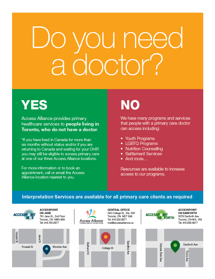 Do you need a doctor? flyer