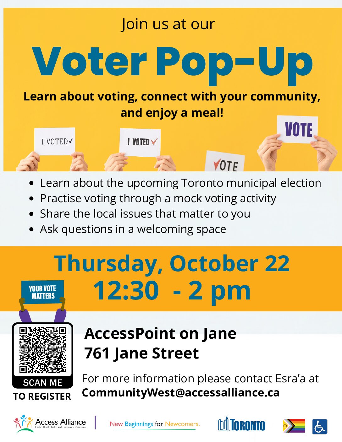 Civic Engagement and Voter Pop-Up